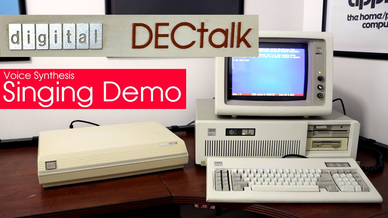 Dectalk Demo of the DECtalk DTC01 Voice Synthesis Unit singing Jingle Bells ...