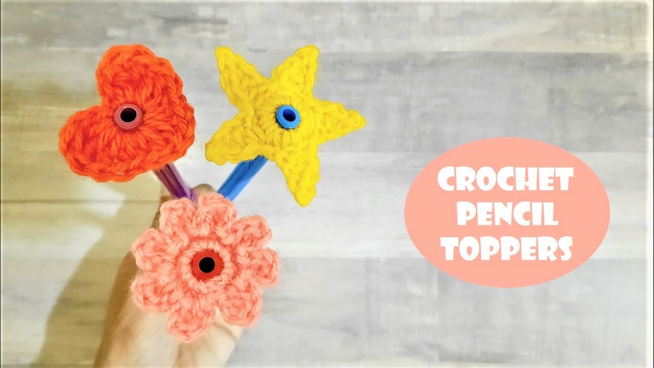 crochet-pencil-toppers-scrap-yarn-crochet-crochet-with-samra-youtube