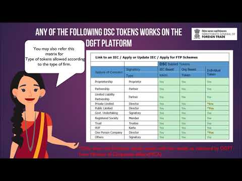 Using Digital Signature Certificate (DSC) on DGFT e-Platform