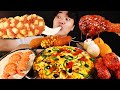 ASMR MUKBANG 피자 떡볶이 & 치즈 퐁듀 & 양념 치킨먹방! FIRE Noodle & FRIED CHICKEN & CHEESE STICK EATING SOUND!
