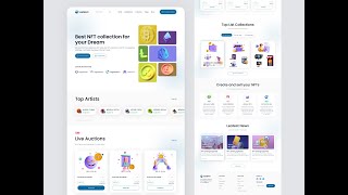 Responsive NFT Marketplace Website Design – Figma