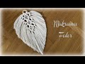 Makramee Feder *DIY * Macrame Feather [eng sub]