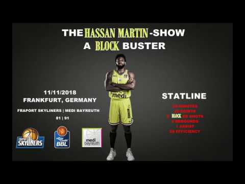 The HASSAN MARTIN-Show - a BLOCKbuster (BBL, Germany, Game Highlights 2018)