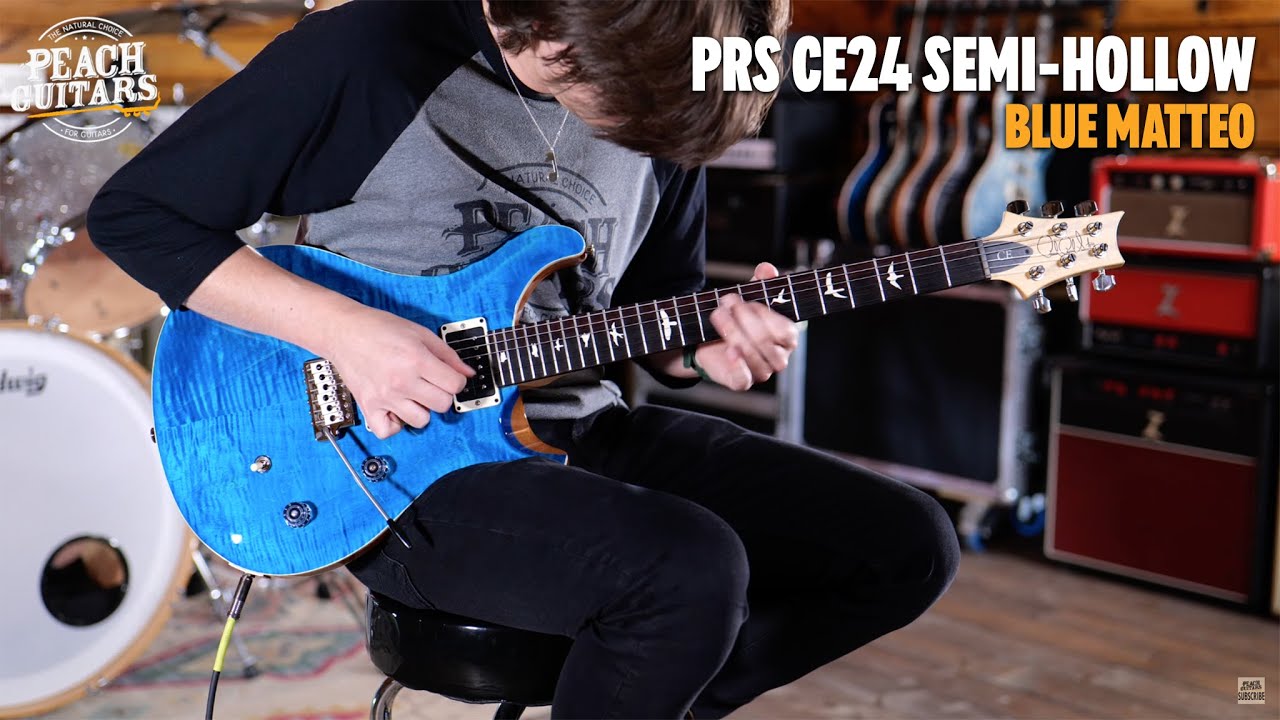 No TalkingJust Tones | PRS CE24 Semi-Hollow - Blue Matteo - YouTube