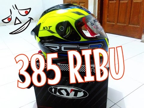 unboxing helm fullface KYT RC-7 belum double visor gagal beli INK CL MAX gara2 warna valentino rossi