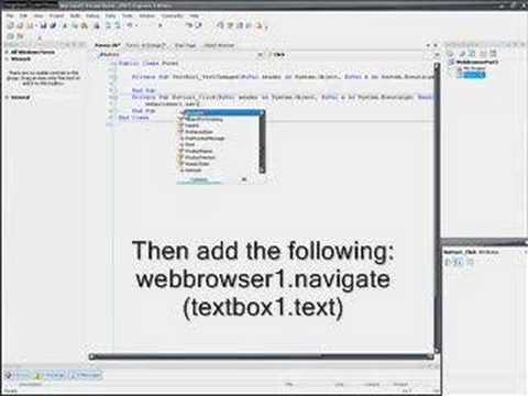 Visual Basic Web Browser Tutorial - Part 1