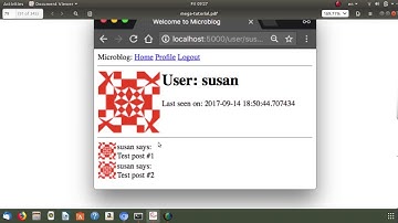 The Flask Mega-Tutorial Part VI: Profile Page and Avatars [Arab] part 2