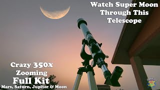 Best Refractor Telescope Step By Step 🔭| F70060 Anand Traders Telescope 350x Zoom Best For Beginners