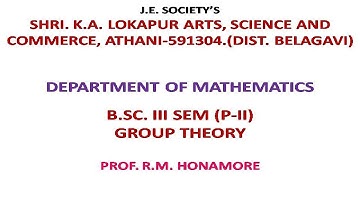 R.M.Honamore | K A Lokapur college | Mathematics | B sc IIIsem-P2