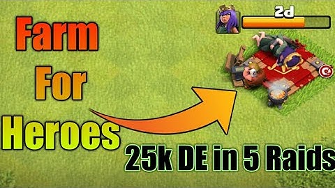 NEW BEST WAY TO FARM DARK ELIXIR IN Clash Of Clans! - MAX HEROES FAST!