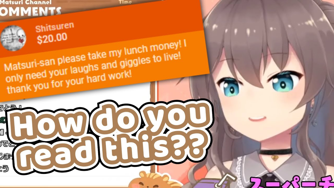 Matsuri Tries to Read "Laughs and Giggles"【Hololive | Natsuiro Matsuri】