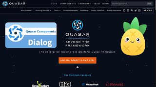 Основные компоненты Framework Quasar vue.js. Делаем Pinia Form User Profile Dialog