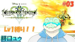 【キングダムハーツ2FM】Lv1でも闇etc…と戦えます！ #03 【鰐口(わにぐち)ユウ Vtuber】