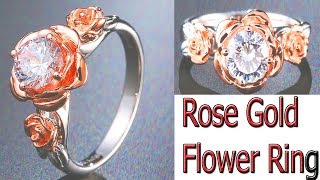 Rose Gold Flower Ring