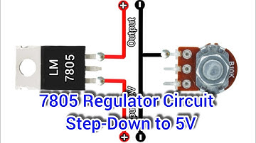 7805 Regulator Circuit | Step-Down to 5V #khairunelectronicsbd 