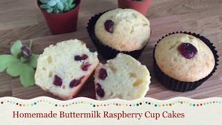 Buttermilk Raspberry Cupcakes