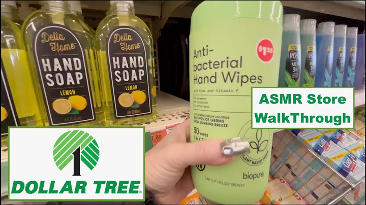 ASMR Gum Chewing Dollar Tree Walk Through Voiceover Whispered