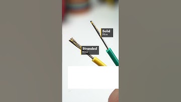 Difference between Solid and Stranded Wire ?#shorts #shortsindia #electronic
