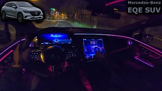 2024 Mercedes-Benz EQE 350 4MATIC SUV | night POV test drive