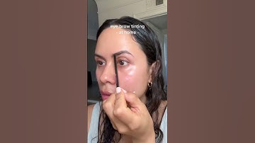Eyebrow Tinting At Home #beautyhacks #beautytips #beautyhacks #lifehacks