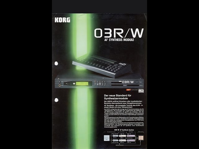 KORG 03R/W Factory Demo Songs 1992 - YouTube