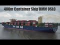 400-Meter-Containerschiff HMM OSLO // Erstanlauf im Hamburger Hafen