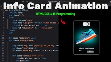 ASMR program - Info card animation create in [HTML, CSS & JS] programming | No Talking