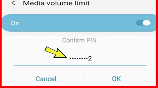 How to Reset or Forget Media Volume Limit Pin/Password Samsung screenshot 4