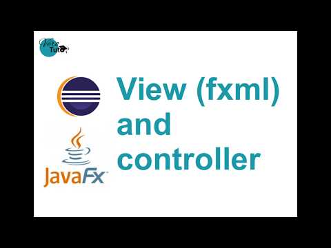 2/8 Create a text editor (Java) - Create the view (fxml) and its controller