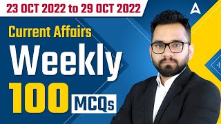 23 October To 29 October 2022  Weekly Current Affairs  100 Mcqs By Ashish Gautam