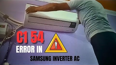 C1 54 error in samsung inverter ac || split ac error || samsung ac error || #error #C154