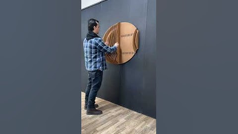 How to Install Parametric Wall Art| Parametric Fish Design 3D Wall Panel Installation, Wood Wall Art