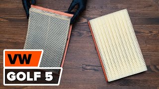 Hvordan bytte Luftfilter VW GOLF V (1K1) - online gratis video