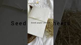 we are making a seed paper eco-friendly and sustainable. this seed paper is 100 %recycled.