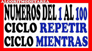 Imprimir los numeros del 1 al 100 en pseint