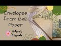 Envelope Punch Board Using 12 x 12 Paper | Large Envelopes!