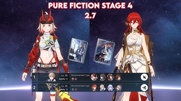 NEW Pure Fiction Stage 4 3 Stars | Rappa X Fugue E0S0 & Himeko E3SS1 | Honkai Star Rail 2.7