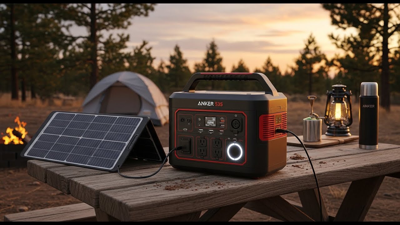 Anker 535 Portable Power Station Review | 512Wh LiFePO4 Solar