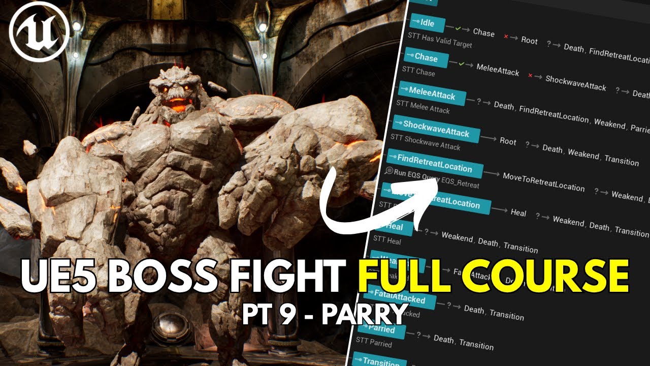 Unreal Engine Boss Fight + State Trees Course - Pt.9 - Parry - YouTube