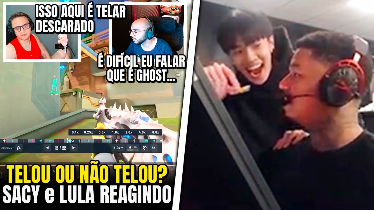 SACY e LULA REAGEM A JOGADOR SUSPEITO DE TELAR! DGZIN FOI SURPREENDIDO NA LIVE - VALORANT CLIPS