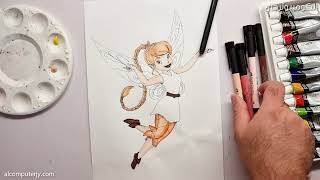 Drawing & Coloring The Fairy Fawn From Tinker Bell Disney Movie