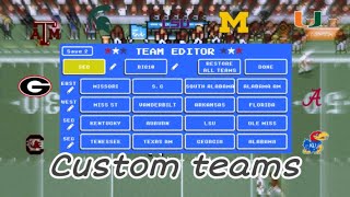 How to get custom teams on retro bowl