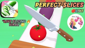 "Perfect Slices LIVE 🔥 Ultra Satisfying😎 Cutting 🔪Game | ASMR Gameplay | Watch Till End!"😉👍