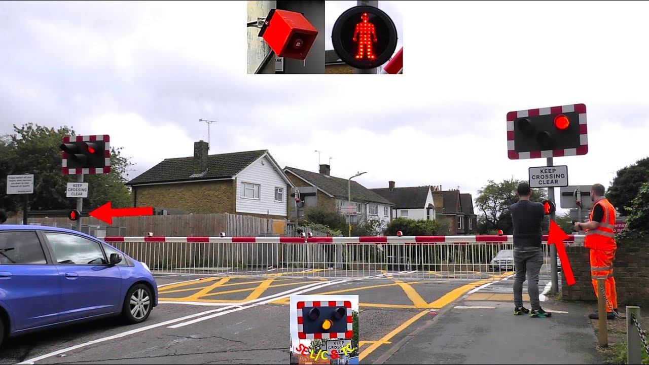 Pedestrian lights finally working & new alarms at Canterbury (St. Stephens) Level Crossing, Kent