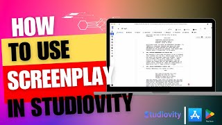 Studiovity | Screenplay Tutorial 2024 in 5 minute #screenwriting #tutorial #filmscript