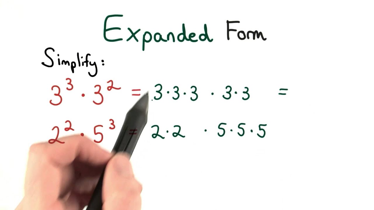 Expanded Form - Visualizing Algebra