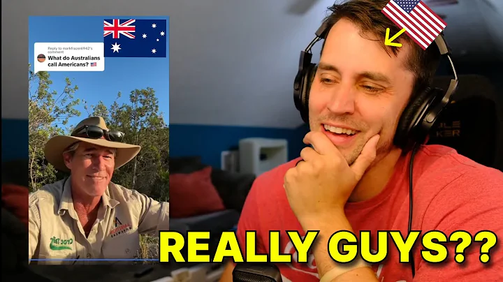 American reacts to "What do Australians call Americans?"