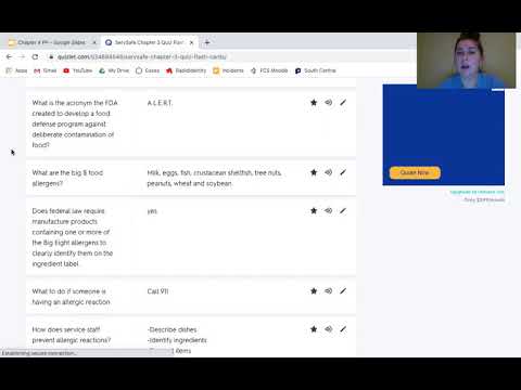 ServSafe Chapter 3 Quizlet Review