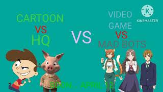 Cartoon Vs HQ vs Video Game Vs Mad Bots Soon... April 12 New Event