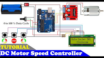 How To Make a DC Motor Speed Controller using Arduino and L298 Motor Driver